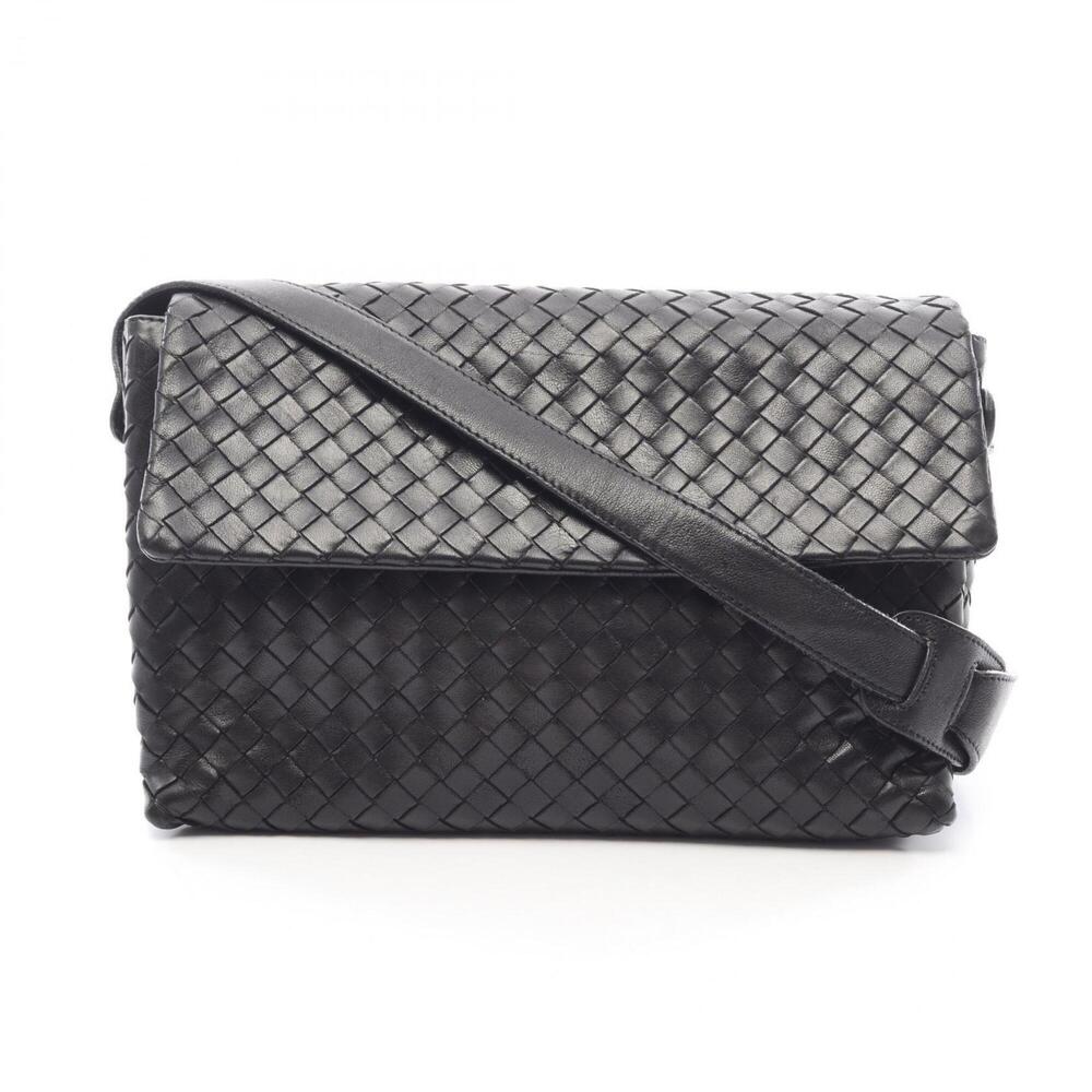 Bottega Veneta Intrecciato Shoulder Bag/Handbag, Leather, Women's, Black